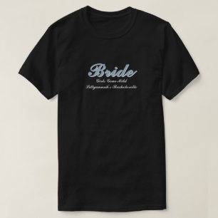 T-shirt Mariée Dusty Blue Bachelorette Soirée de mariage