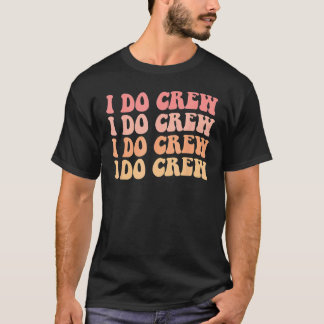 T-shirt Mariée Enfants Je Fais l'Équipage Rétro Enterremen