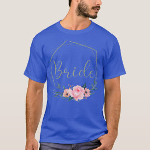T-shirt Mariée Enterrement de Vie de Jeune Fille Rose Fleu