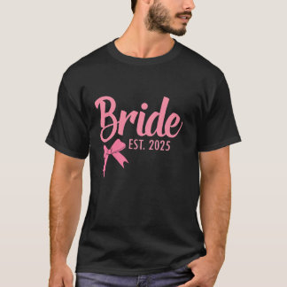 T-shirt Mariée Est 2025 Épouse Enterrement de Vie de Jeune
