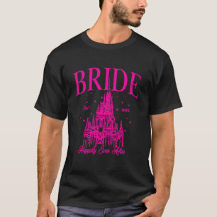 T-shirt Mariée Est 2026 Joli Château Rose Enterrement de V