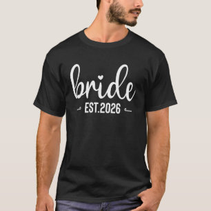 T-shirt Mariée estimée 2026 Marié correspondant 2026 Fianç