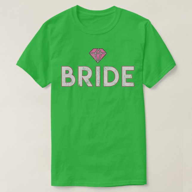 T-shirt Mariée EVJF JGA Cadeau Mariage diamant (Design devant)