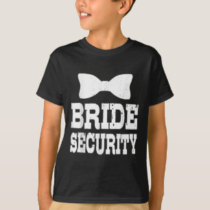 T-shirt Mariée EVJF Sécurité Drôle Enfants Mariage Par