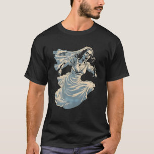 T-shirt Mariée fantôme La Llorona par Haunror Horror Hallo