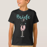 T-shirt Mariée - Flamant rose mignonne Bachelorette fête n<br><div class="desc">Mariée - Flamant rose mignon Bachelorette Mariage de la fête nuptiale</div>