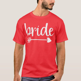 T-shirt Mariée Flèche Mignonne Drôle de Mariage et Enterre