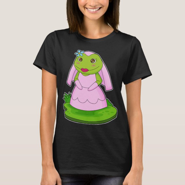 T-shirt Mariée Grenouille Fleur Mariage (Devant)