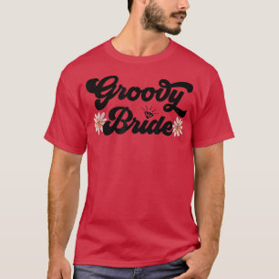 T-shirt Mariée Groovy de Fête de Célibat Drôle Hippie 70s