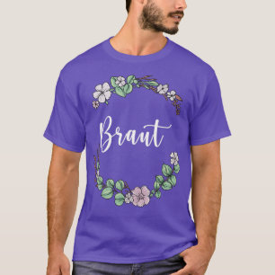 T-shirt Mariée I couronne florale mariage style boho eucal
