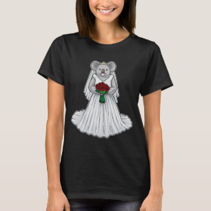 T-shirt Mariée Koala Rose Mariage