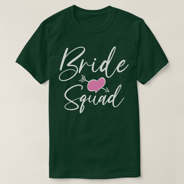 T-shirt Mariée Mariage de l'équipe de mariées (Design devant)