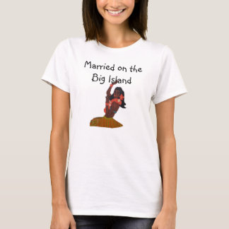 T-shirt Mariée Mariage hawaïen Big Island Hawaii