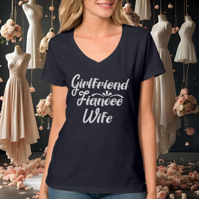 T-shirt Mariée mariée à l'art de mots (Créateur téléchargé)