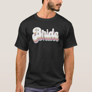 T-shirt Mariée Mariée Vintage Demoiselle d'Honneur Enterre