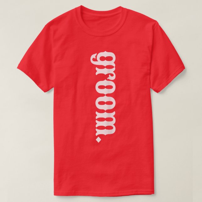 T-shirt Mariée Mode Marié Équivalent Esthétique Occidental (Design devant)