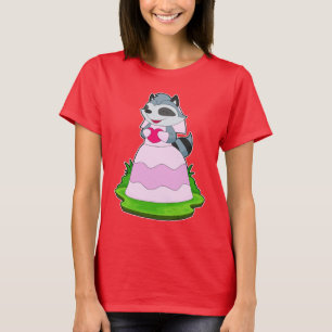 T-shirt Mariée Raton laveur Cœur Mariage