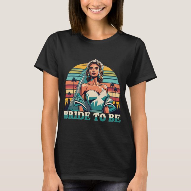 T-shirt Mariée Rétro (Devant)