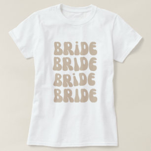 T-shirt Mariée Rétro Enterrement de Vie de Jeune Fille Vin