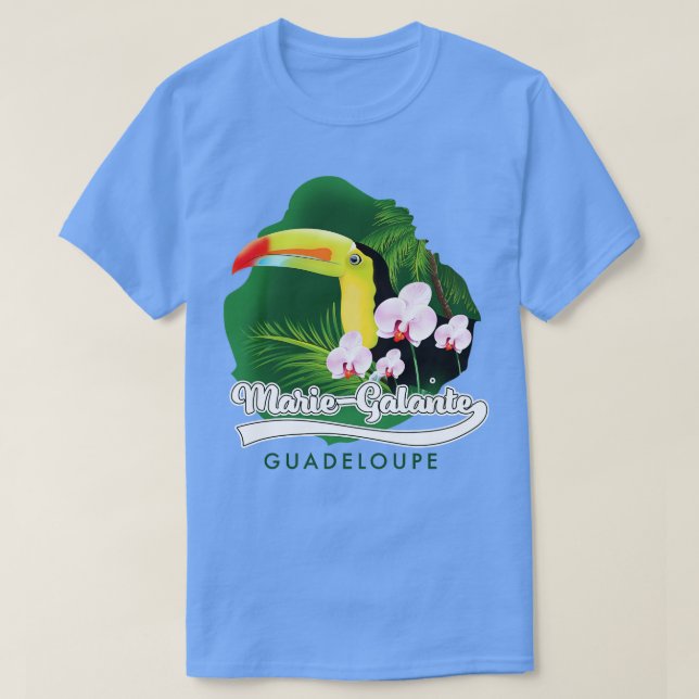 T-shirt mariegalante Guadeloupe voyage (Design devant)