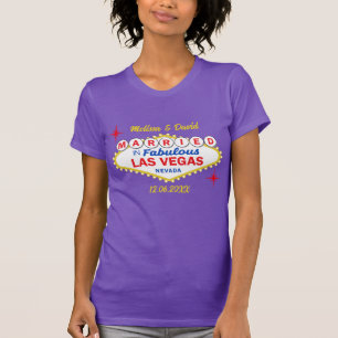 T-shirt Mariés à Las Vegas Mariage