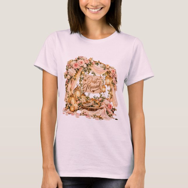 T-shirt Mariés à peine (Devant)