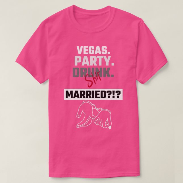 T-shirt Mariés à Vegas (Design devant)