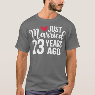 T-shirt Mariés depuis 23 ans Mariage 23ème anniversaire de