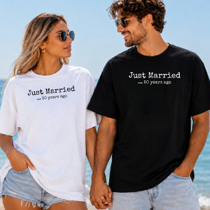 T-shirt Mariés depuis 40 à 50 ans - 40e 50e anniversaire d