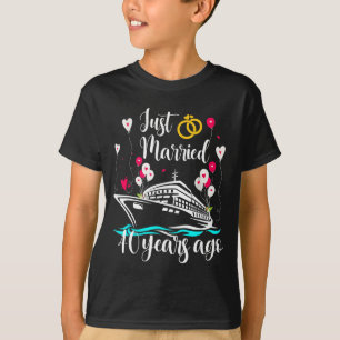 T-shirt Mariés depuis 40 ans Croisière pour les 40 ans de 