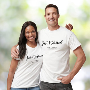 T-shirt Mariés Personnalisés Correspondant 