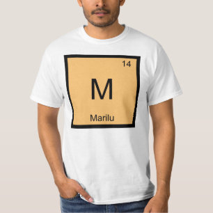 T-shirt Marilu Nom Chimie Élément Tableau Périodique