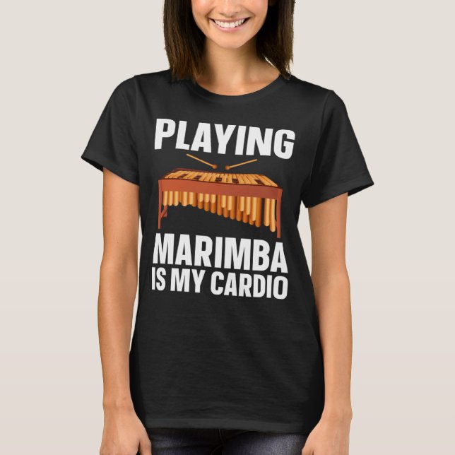 T-shirt Marimba Est Mon Musicien Cardio (Devant)