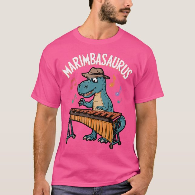 T-shirt Marimbasaurus Dinosaure Musicien Vibraphoniste Tre (Devant)