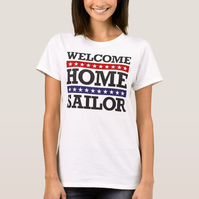 T-shirt Marin à la maison bienvenu (Devant)