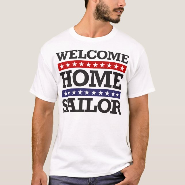 T-shirt Marin à la maison bienvenu (Devant)