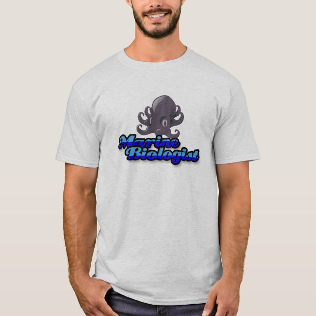 T-shirt marin de biologiste (Devant)