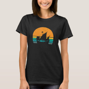 T-shirt Marin naviguant catamaran rétro vintage 1