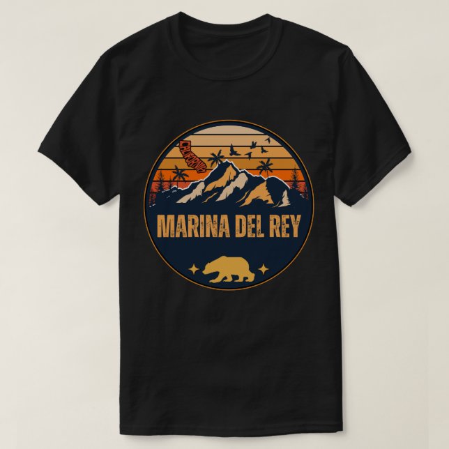 T-shirt Marina del Rey, Californie (Design devant)