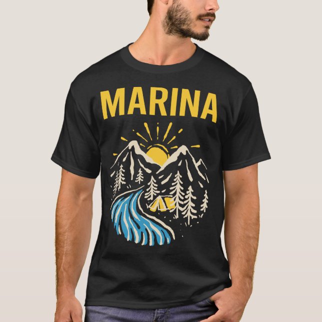 T-shirt Marina du Paysage Naturel (Devant)