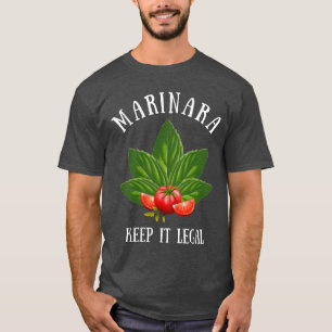 T-shirt Marinara Gardez-le légal Basil Tomates Feuilles