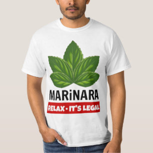 T-shirt Marinara le détendent est humour juridique de