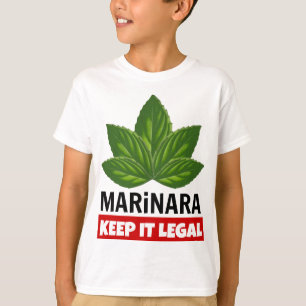 T-shirt Marinara le gardent feuille juridique de Basil