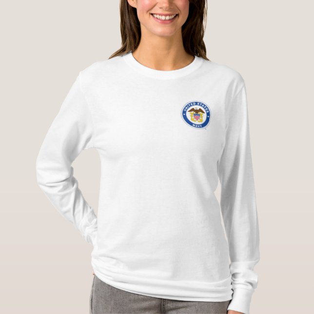 T-shirt Marine américaine | Officier Crest (Devant)