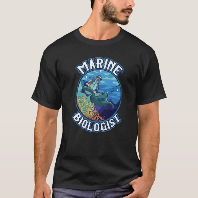 T-shirt Marine Biologist Ocean Coral Reefs   (Devant)