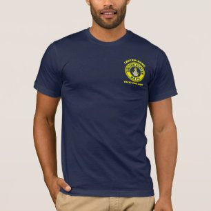 T-shirt marine bleu Ancre capitaine nautique naviguer été