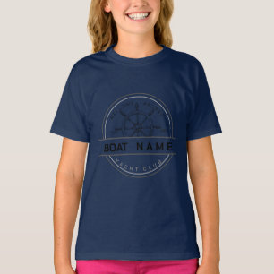 T-shirt Marine bleue Ancre nautique club nautique