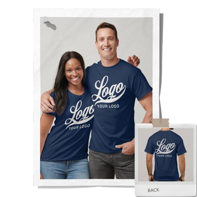 T-shirt Marine Blue Company Logo Swag Business Hommes Femm (Créateur téléchargé)