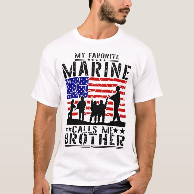 T-shirt Marine Brother (Devant)