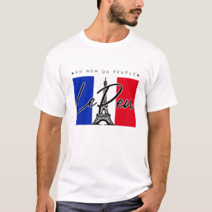 T-shirt Marine Le Pen France Cadeau de soutien politique